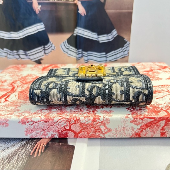 Auth DIOR Wallet • Mini Clutch in Jacquard Canvas Authentic Christian Dior - Picture 2 of 9